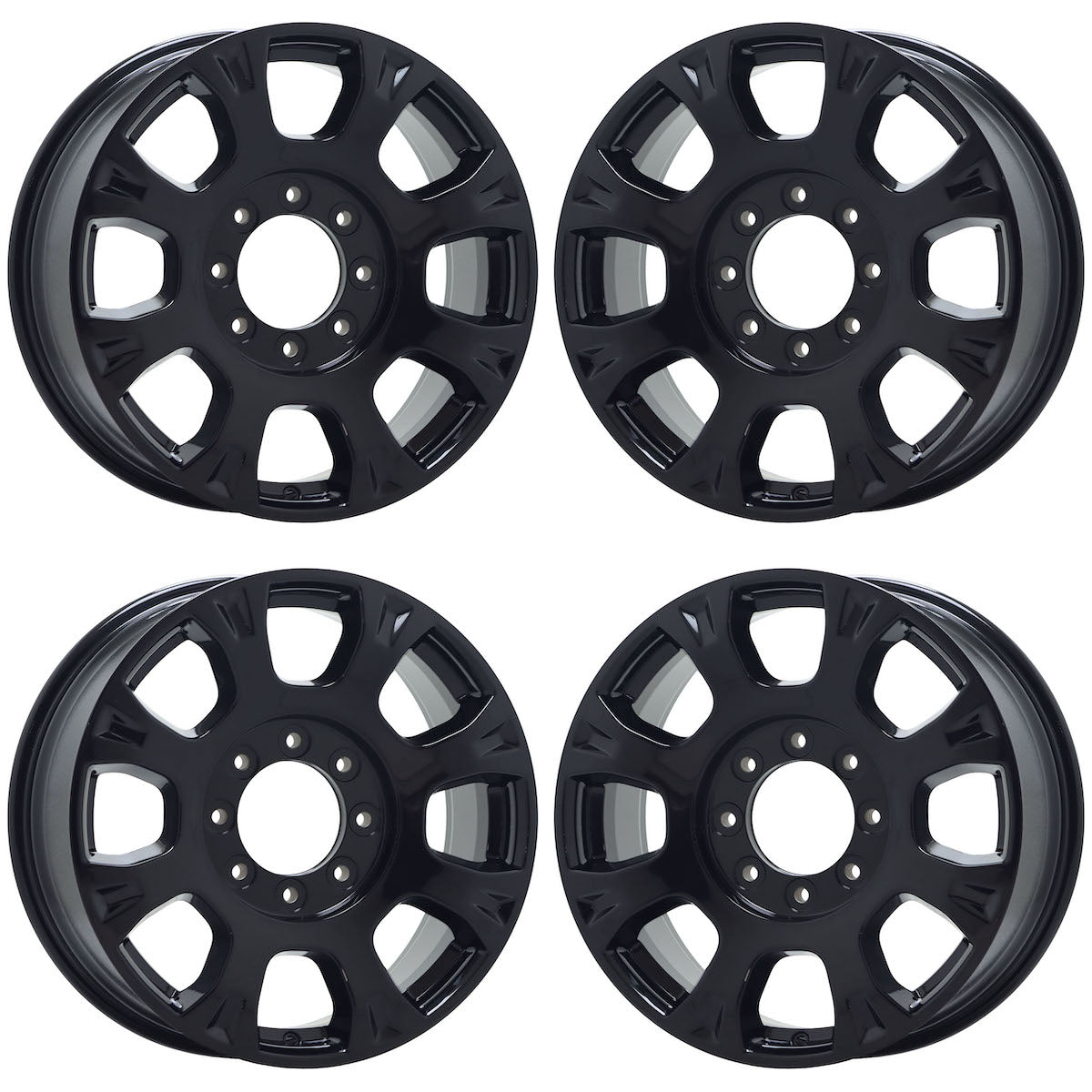 20" Ford F250 F350 SRW Gloss Black wheels rims Factory OEM set 10291 EXCHANGE